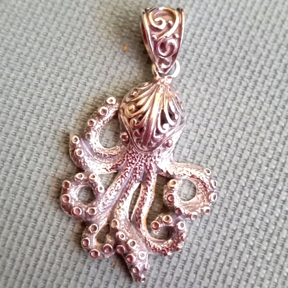Bali Legacy Jewelry - BALI LEGACY STERLING SILVER OCTOPUS 🐙 PENDANT